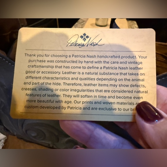 Patricia Nash Rose Tooling Collection Micaela Floral Leather Bag. NWOT - Picture 9 of 15